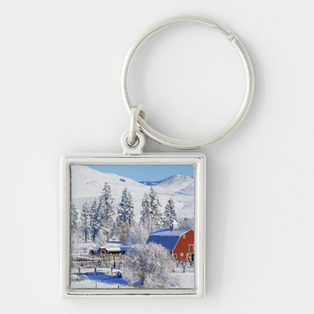 Porte-clés États-Unis, Washington, Methow Valley, Granges en (Devant)
