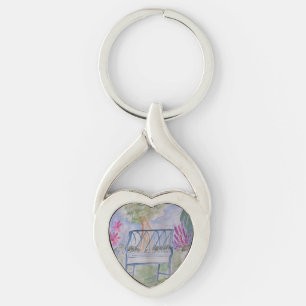 Porte-clés Eté Jardin de métal