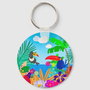 Porte-clés Été tropical