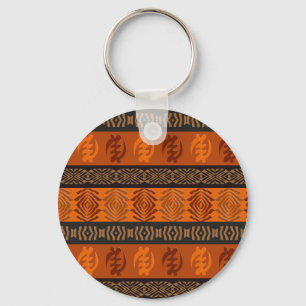 Porte-clés Ethnic african tribal pattern.Adinkra symbol.