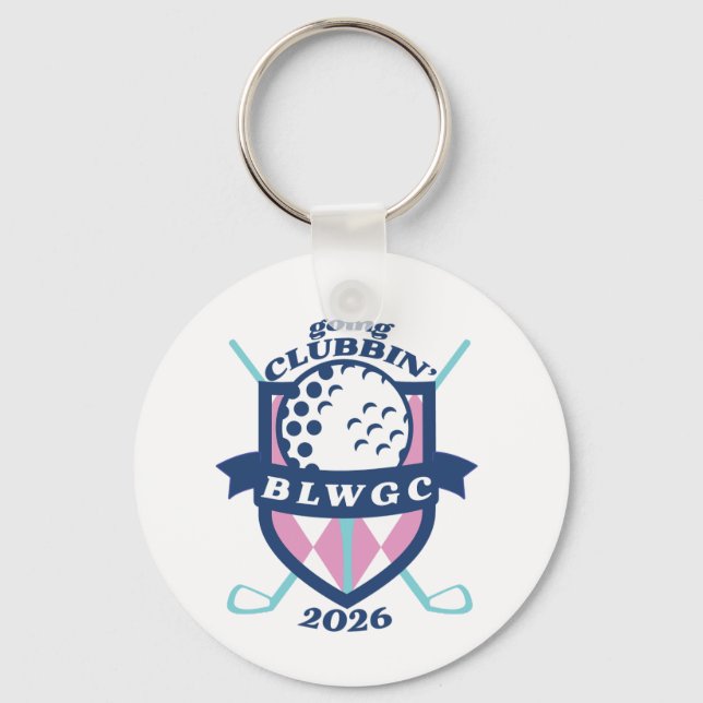 Porte-clés Étiquette de sac de golf - personnalisée (Recto)