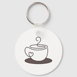 Porte-clés Étiquette de tasse à café