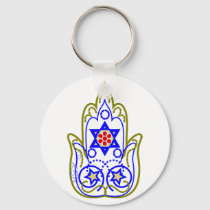 Porte-clés Étoile de David Hamsa Main de Miriam
