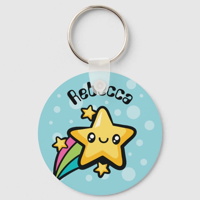 Porte-clés Étoile de Doodles totalement mignonne (Recto)