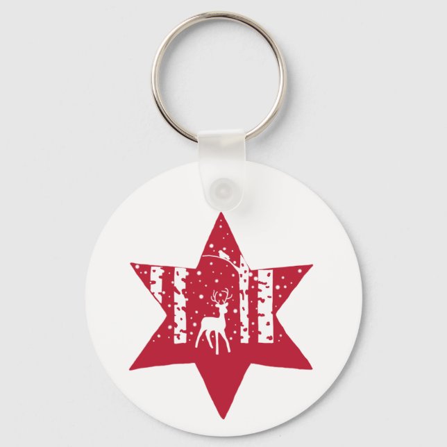 Porte-clés Étoile de Noël (Recto)