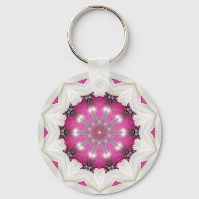 Porte-clés Étoile rose raffinée (Recto)
