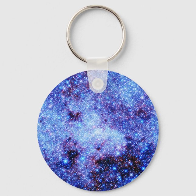 Porte-clés Étoiles à étincelles bleues (Recto)