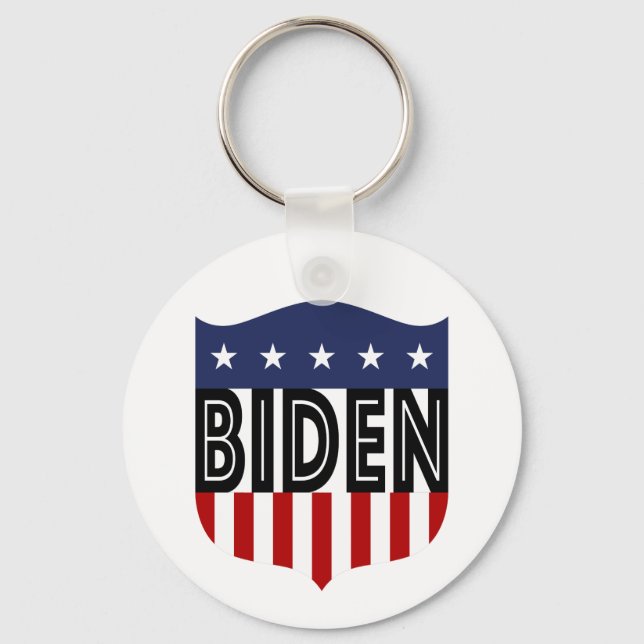 Porte-clés étoiles BIDEN et rayures (Recto)