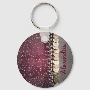 Porte-clés Étoiles de la Glitterie Purple Gypsy Écarf