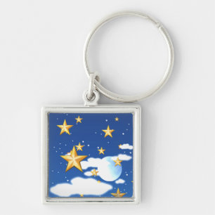 Porte-clés Étoiles Dorées -