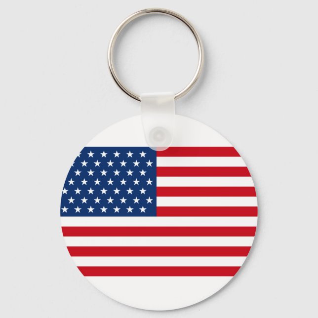 Porte-clés Étoiles et rayures USA (Recto)