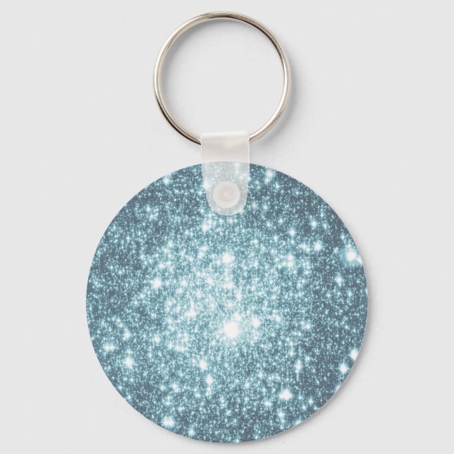 Porte-clés Étoiles turquoises (Recto)