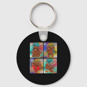 Porte-clés Être gentil Sloth Kids School Teacher Motivational