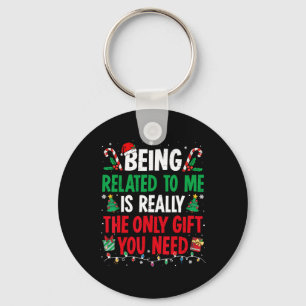 Porte-clés Etre Lié À Moi Drôle Noël Famille Xmas Pa