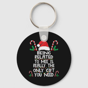 Porte-clés Etre Lié À Moi Noël Pyjama Famille Noël