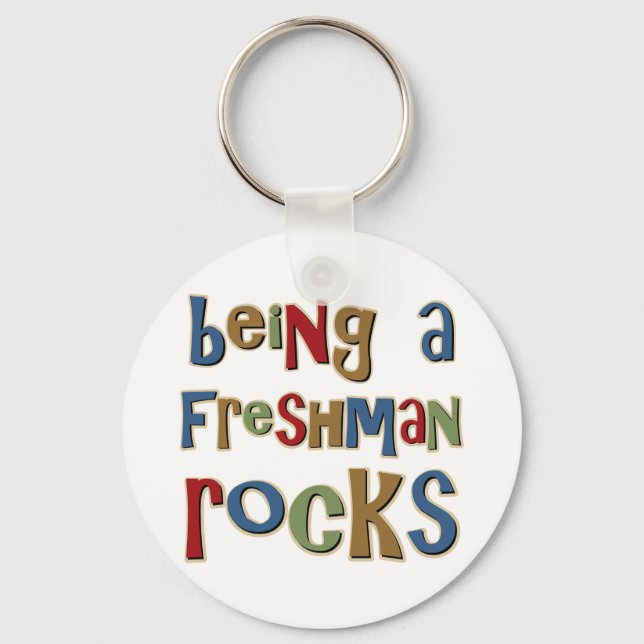 Porte-clés Être Un Freshman Rocks (Recto)