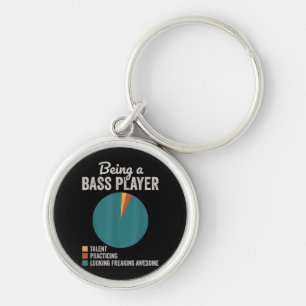 Porte-clés Être un musicien bassis Funny Bass Guitar Joueur