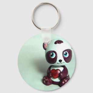 Porte-clés Étreinte II de panda