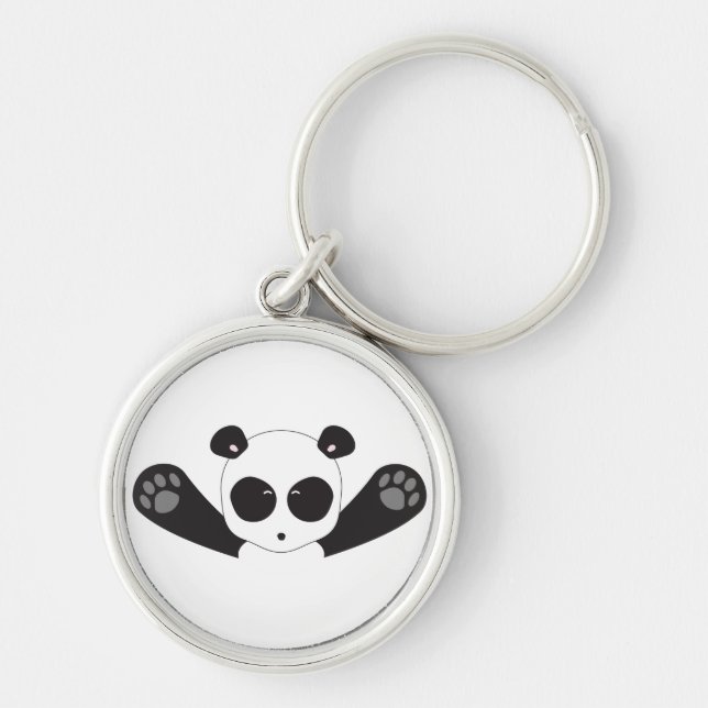 Porte-clés Étreintes de panda (Devant)