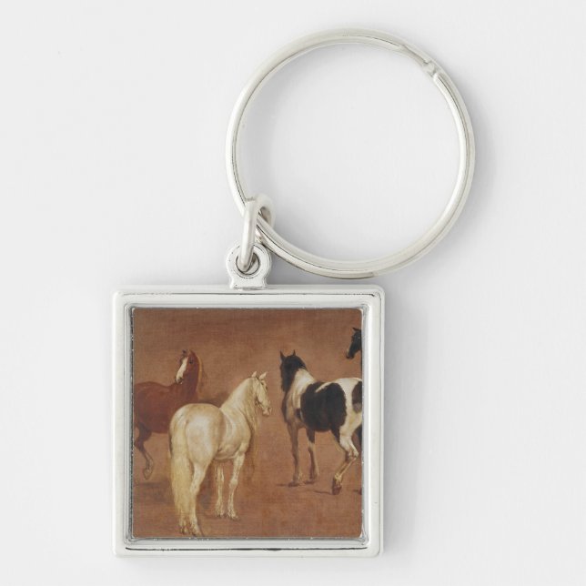 Porte-clés Étude de cinq chevaux (Devant)