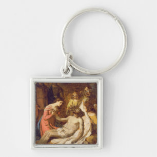 Porte-clés Étude de la lamentation sur le Christ mort (huile