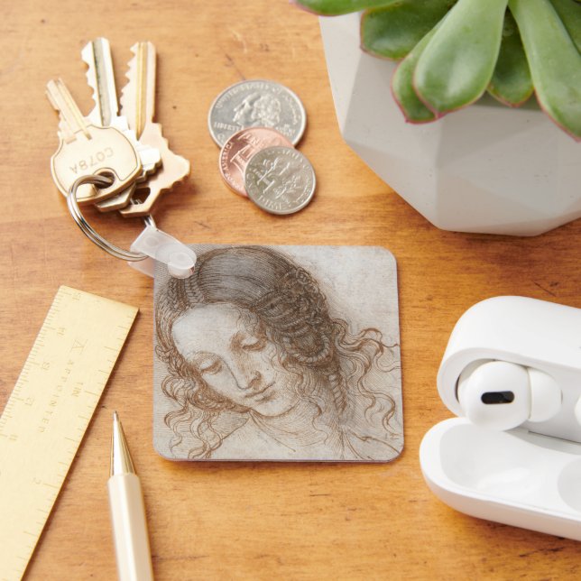Porte-clés Étude de Léonard de Vinci pour la tête de Léda (Bureau)