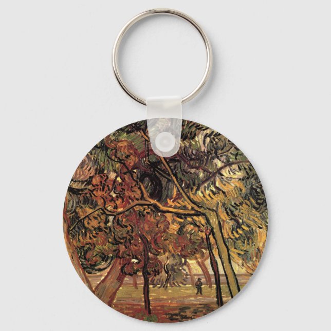 Porte-clés Étude de pins par Vincent van Gogh (Recto)