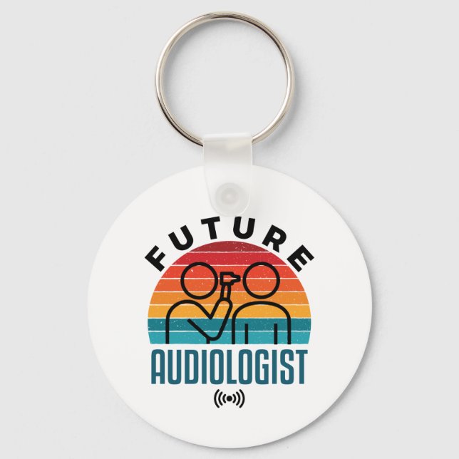 Porte-clés Étudiant en audiologie du futur audiologiste (Recto)