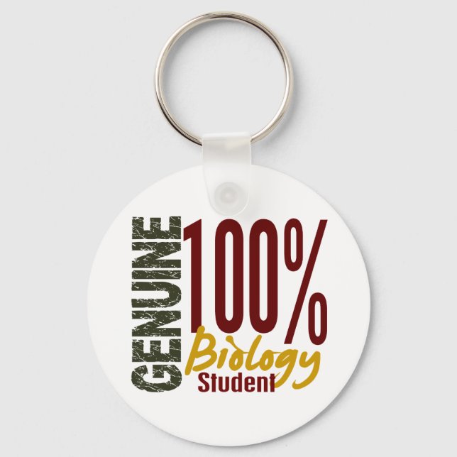 Porte-clés Étudiant en biologie authentique (Recto)