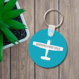 Porte-clés Étudiant pilote premier avion solo amusant Aviatio
