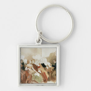 Porte-clés Étudiez pendant une soirée à baron von Spaun's