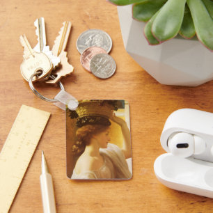 Porte-clés Eucharis - Fille avec un panier de fruits de Leigh