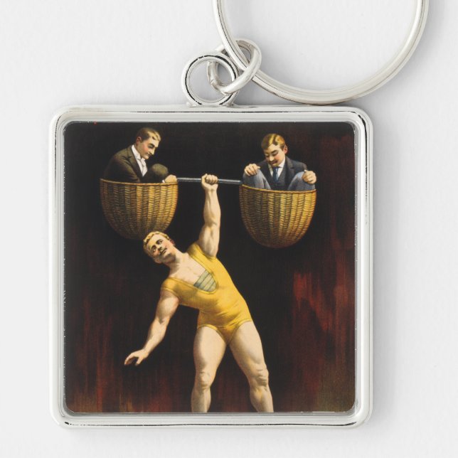 Porte-clés Eugen Sandow Vaudeville haltérophile Sandow (Devant)