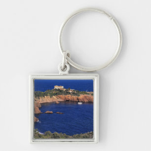 Porte-clés Europe, France, Theoule-sur-Mer. Un toit de tuiles