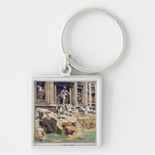 Porte-clés Europe, Italie, Rome. Des pièces de monnaie jonche