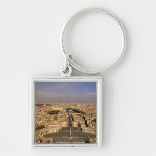 Porte-clés Europe, Italie, Rome, Le Vatican. Vue de St.