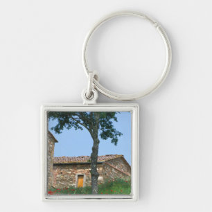 Porte-clés Europe, Italie, Toscane, villa abandonnée dans