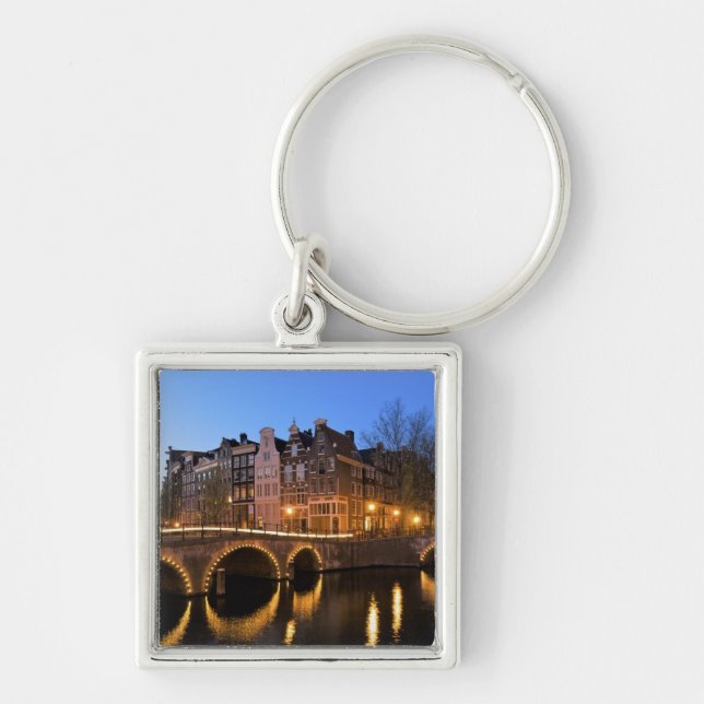 Porte-clés Europe, Pays-Bas, Hollande, Amsterdam, (Devant)