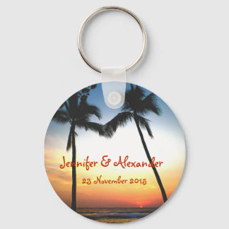 Porte-clés Événement spécial Coucher de soleil tropical