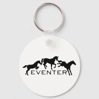 Porte-clés Eventer avec trois Chevaux de saut