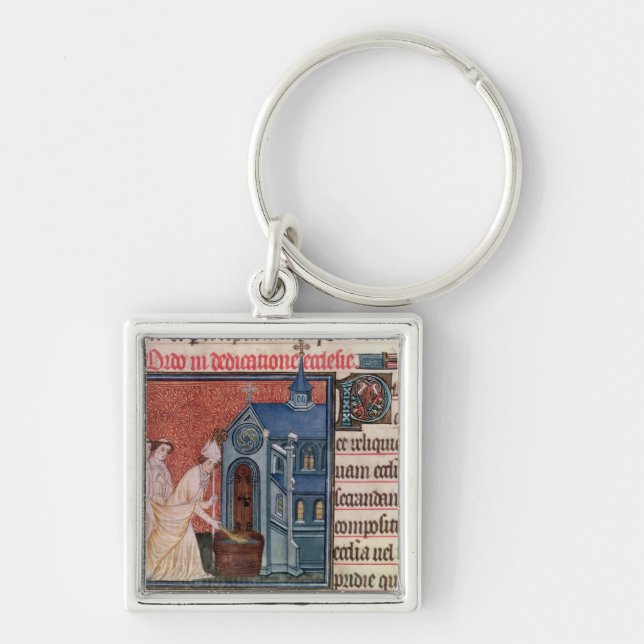 Porte-clés Évêque Consecrating une église (Devant)