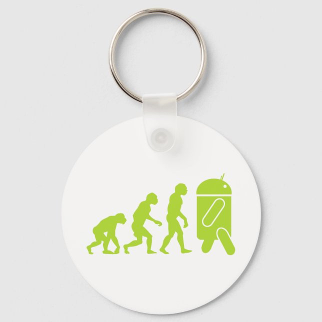 Porte-clés Évolution Android (Recto)