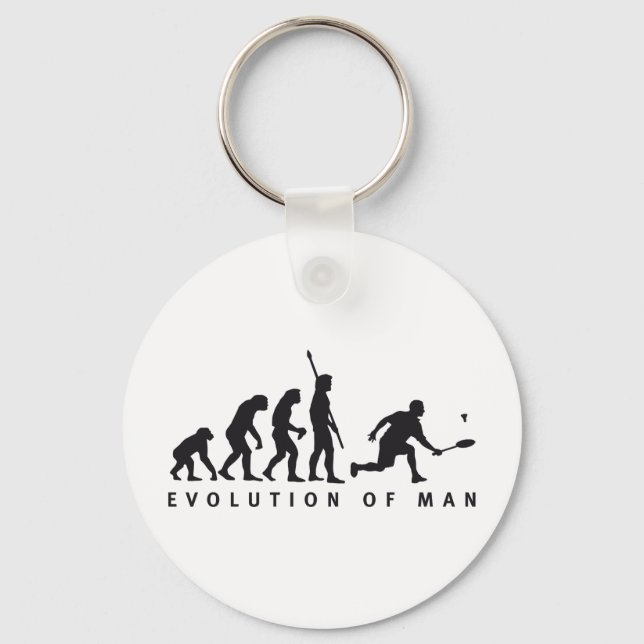 Porte-clés evolution badminton (Recto)