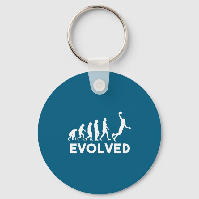 Porte-clés Évolution Basket-ball Hommes Femmes Garçons Filles (Recto)