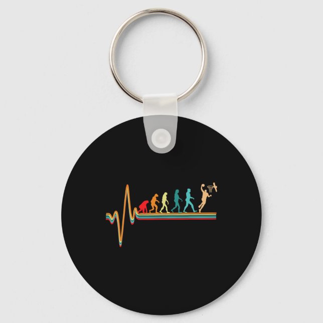 Porte-clés Evolution Basketball Jeu de bal Jeu Heartbeat (Recto)