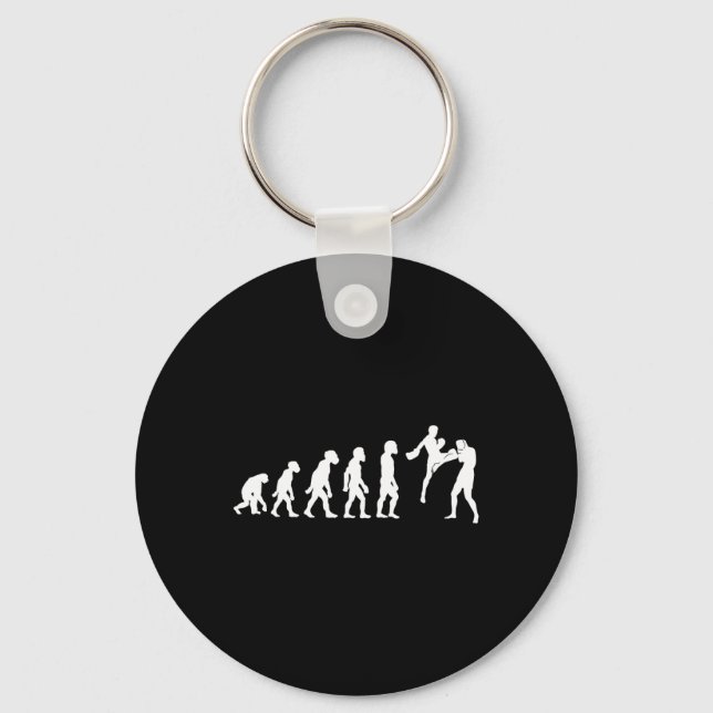 Porte-clés Évolution de Muay Thai drôle de kickboxing Mma Box (Recto)