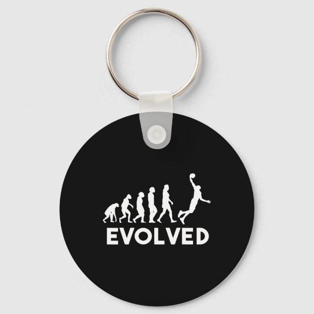 Porte-clés Évolution du basket-ball Hommes Femmes Garçons Fil (Recto)