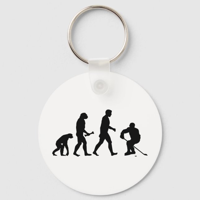Porte-clés Évolution du hockey (Recto)