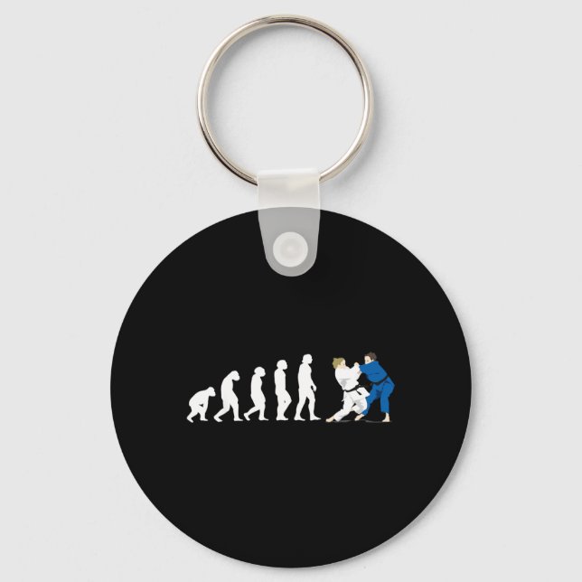 Porte-clés Évolution Judo Judoka Taekwondo Karaté Aikido (Recto)