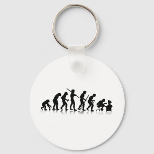 Porte-clés Evolution of Computer Addicts